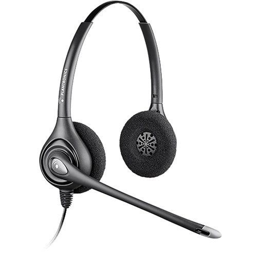 Plantronics SupraPlus Wideband (Noise-Canceling Binaural) Headset, Black (Certified Refurbished)