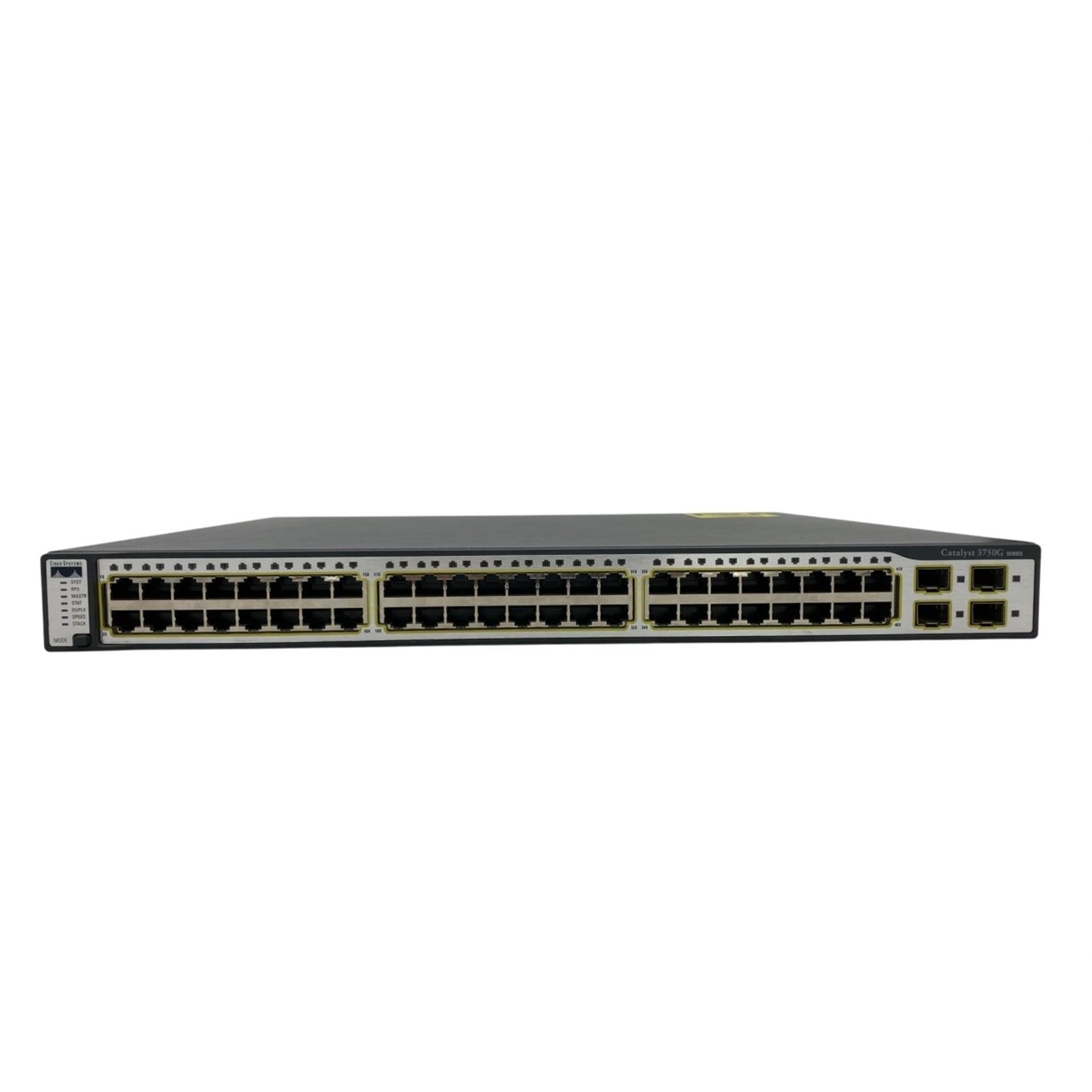 Cisco WS-C3750G-48TS-S 48-Port 100Mbps RJ45 1U Switch, Grey (Scratch and Dent)