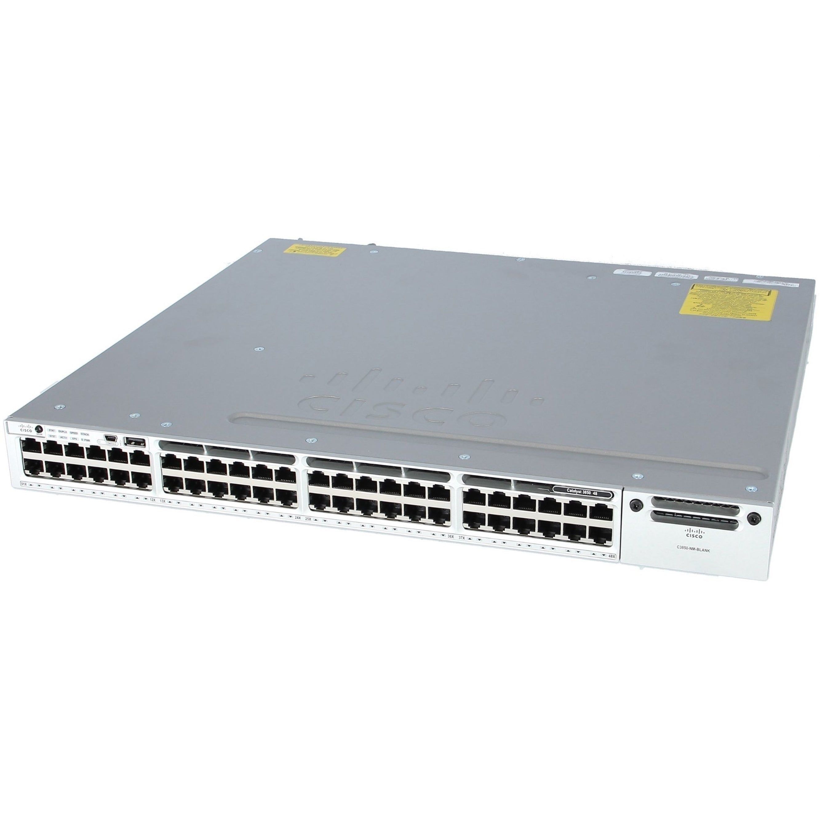Cisco C1-WS3850-48P/K9 48-Port 100Mbps RJ45 1U Specialty Switch, Black (Scratch and Dent)