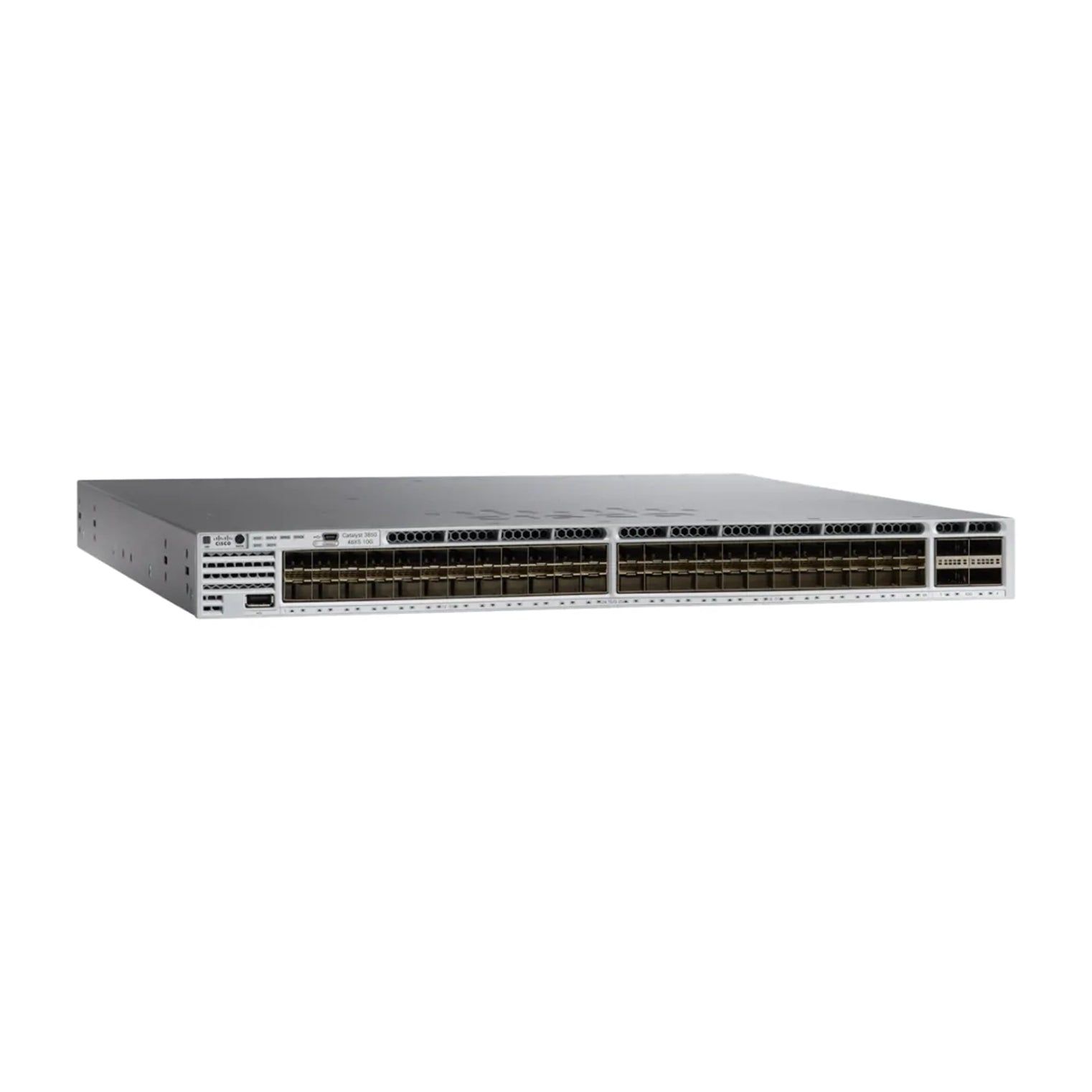 Cisco WS-C3850-48XS-S 48-Port 100Mbps RJ45 1U Switch, Black (Certified Refurbished)