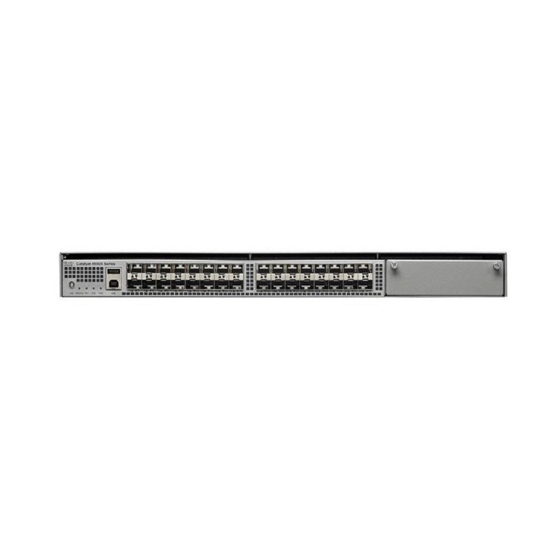 Cisco WS-C4500X-32SFP+,USED 48-Port 100Mbps RJ45 1U Switch, Black (Refurbished)
