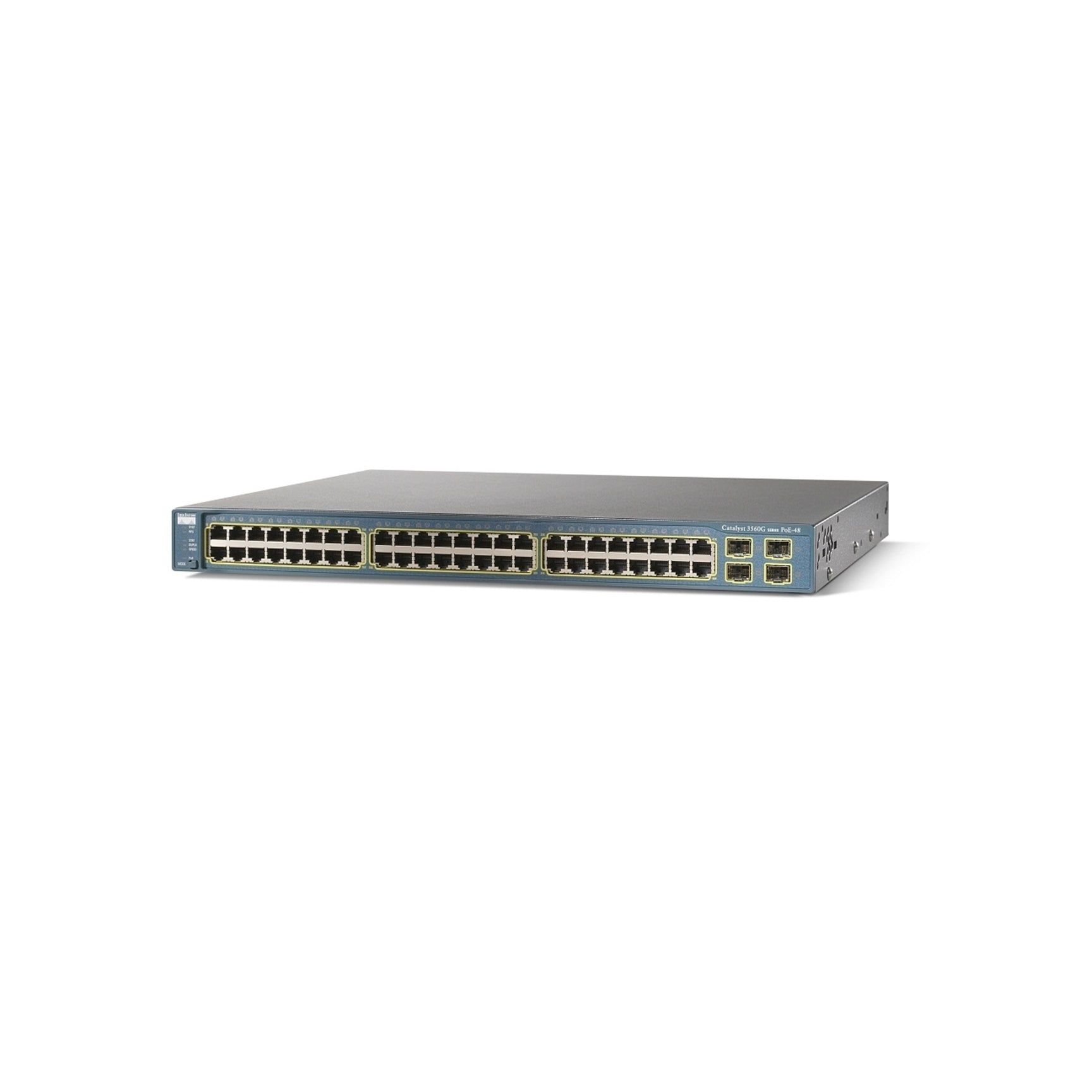 Cisco WS-C3560G-48PS-S 48-Port 100Mbps RJ45 Desktop Switch, Black (Used - Good)