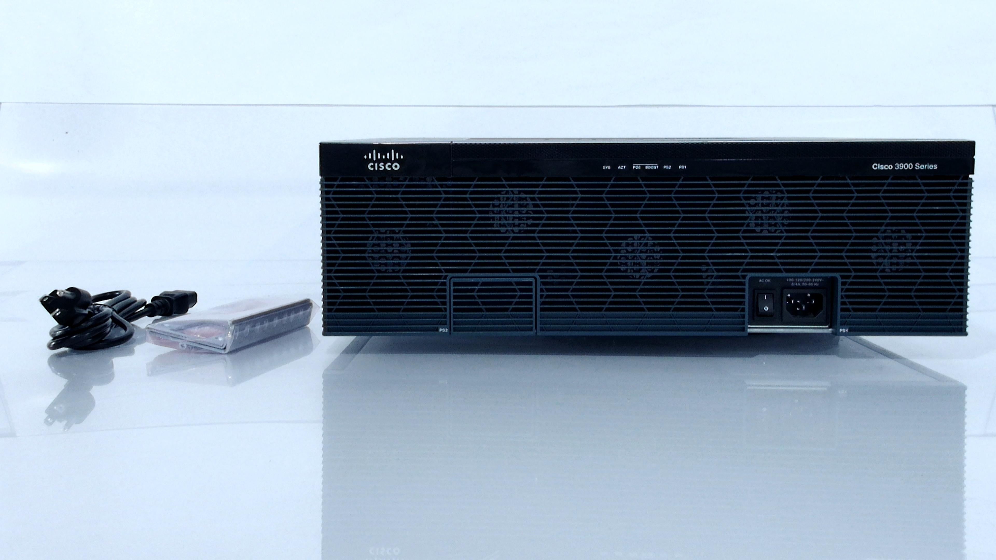 Cisco CISCO3925E-SEC/K9 No WiFi Internal Antenna Wireless Router, Black (New Open Box)