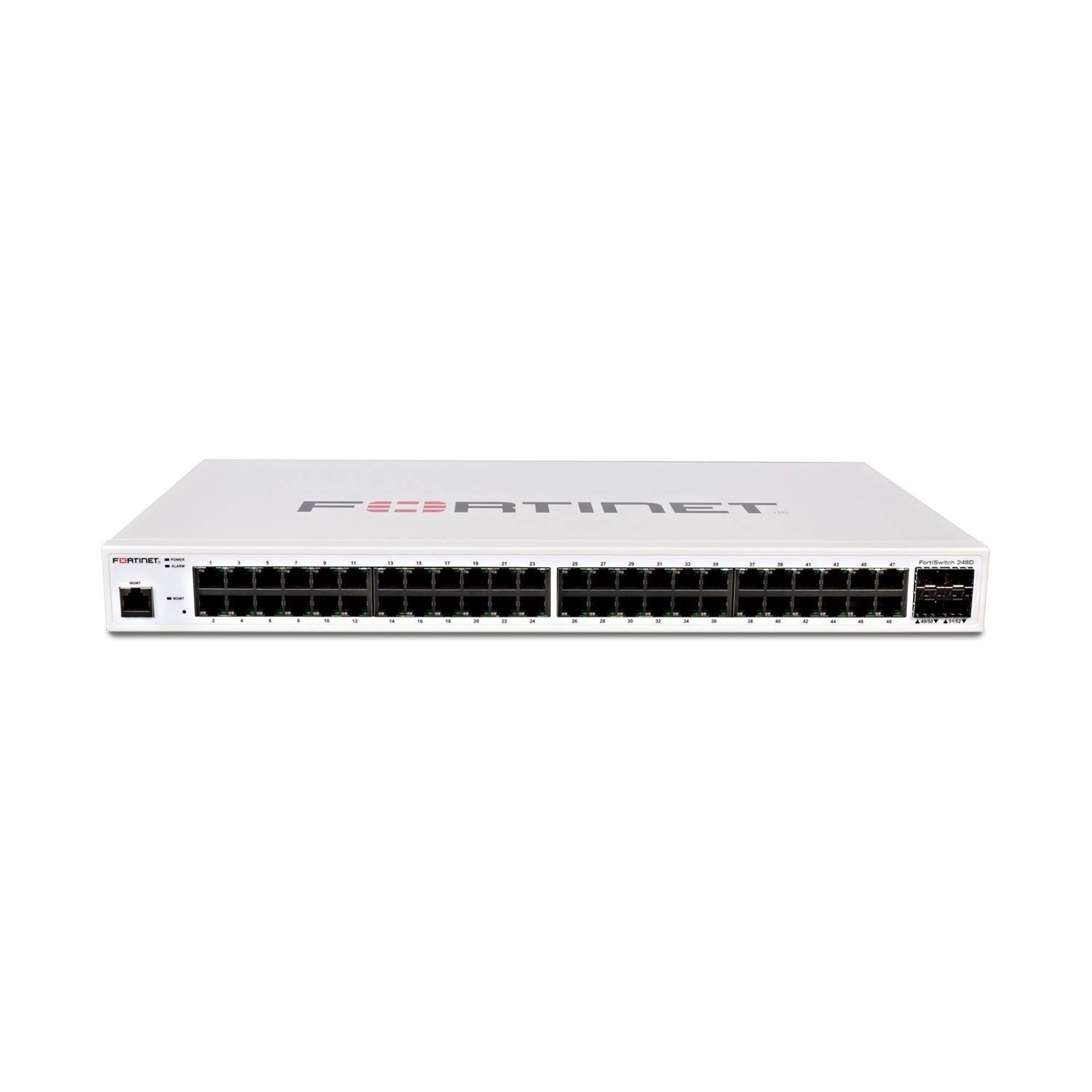 FORTINET FS-248D 52-Port 100Mbps RJ45 1U Specialty Switch, White (Certified Refurbished)