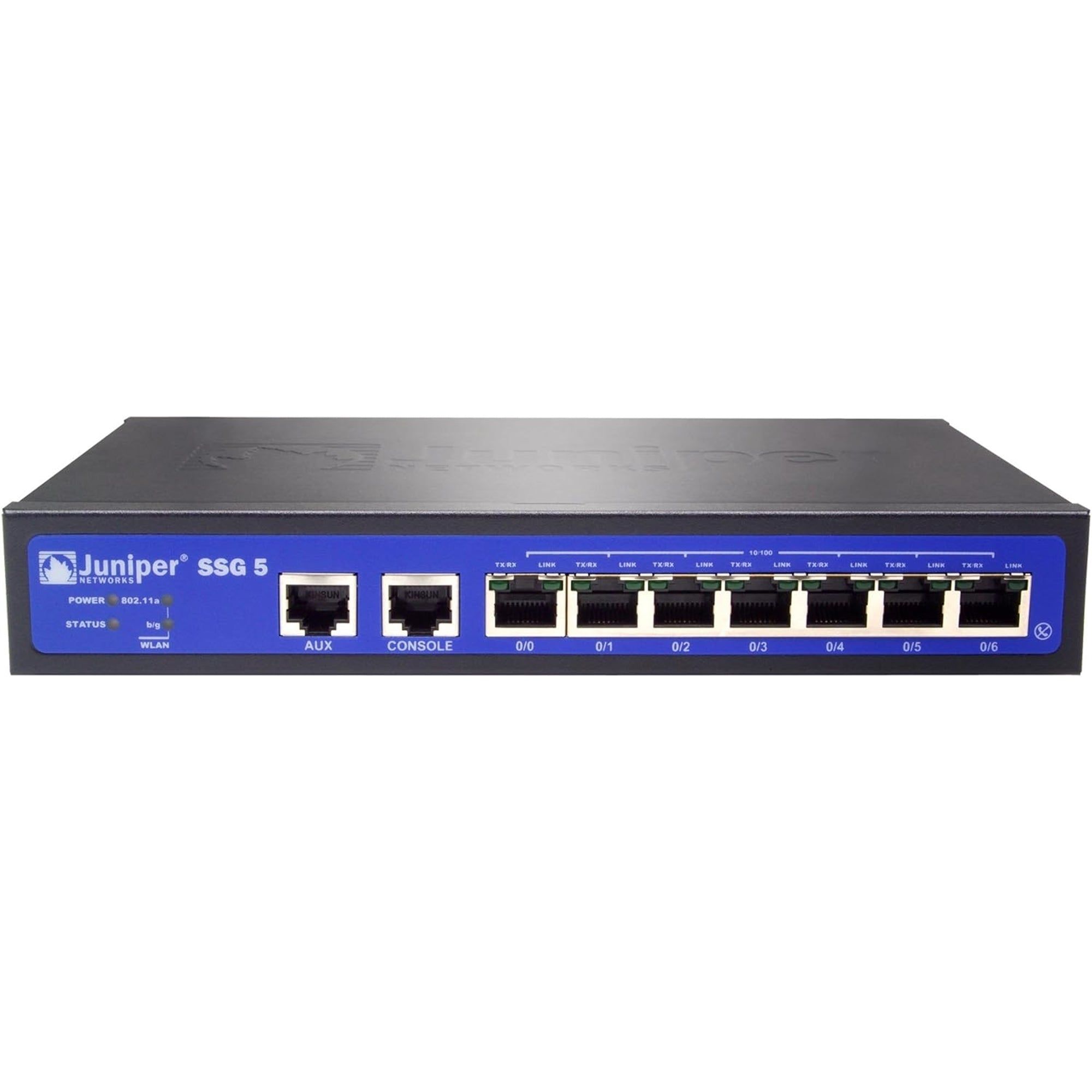 Juniper Networks SSG-5-SH-MW-US 7-Port 100Mbps RJ45 Desktop Switch, Black (New Open Box)