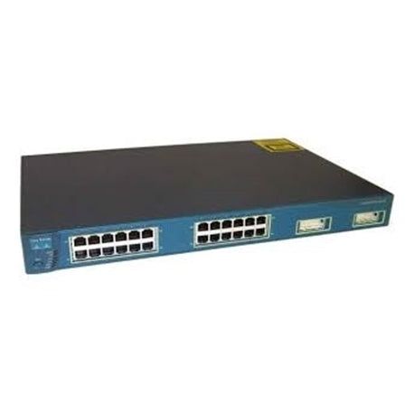 Cisco WS-C3512-XL-EN 24-Port 100Mbps RJ45 1U Specialty Switch, Blue (Refurbished)