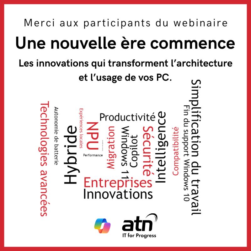 Merci à tous pour votre participation à notre webinaire !