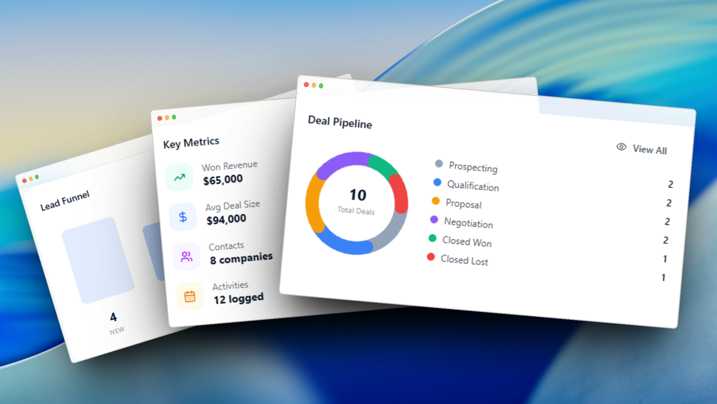 Dashboard Widgets Screenshots