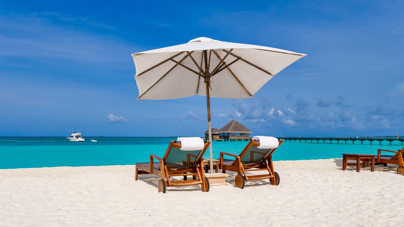 Private white-sand beach