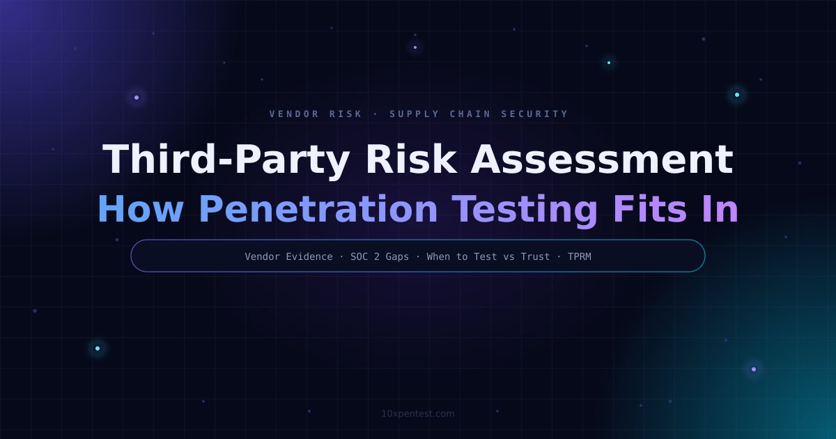 Third-Party Risk Assessment: How Penetration Testing Fits In