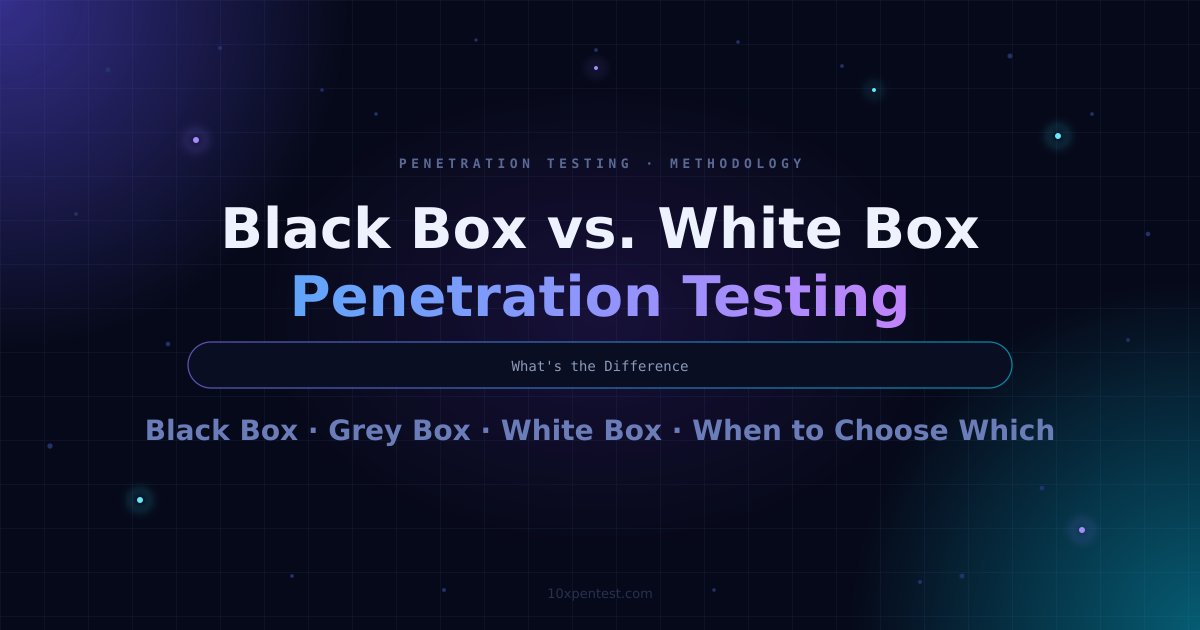 Black Box vs. White Box Penetration Testing: What's the Difference