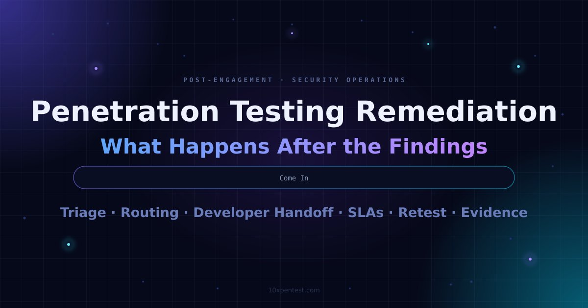 Penetration Testing Remediation: What Happens After the Findings Come In