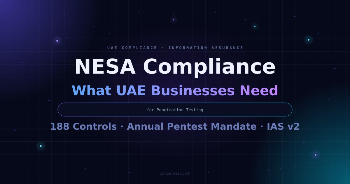 NESA Compliance: What UAE Businesses Need for Penetration Testing