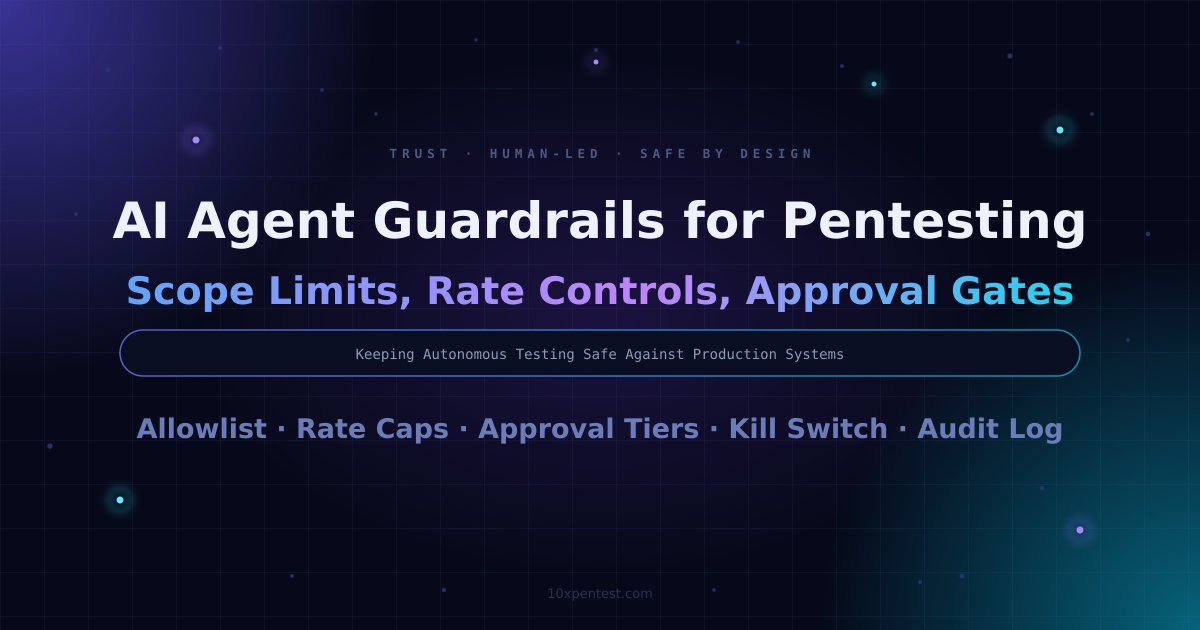 AI Agent Guardrails for Pentesting: How Scope Limits, Rate Controls and Approval Gates Keep Testing Safe