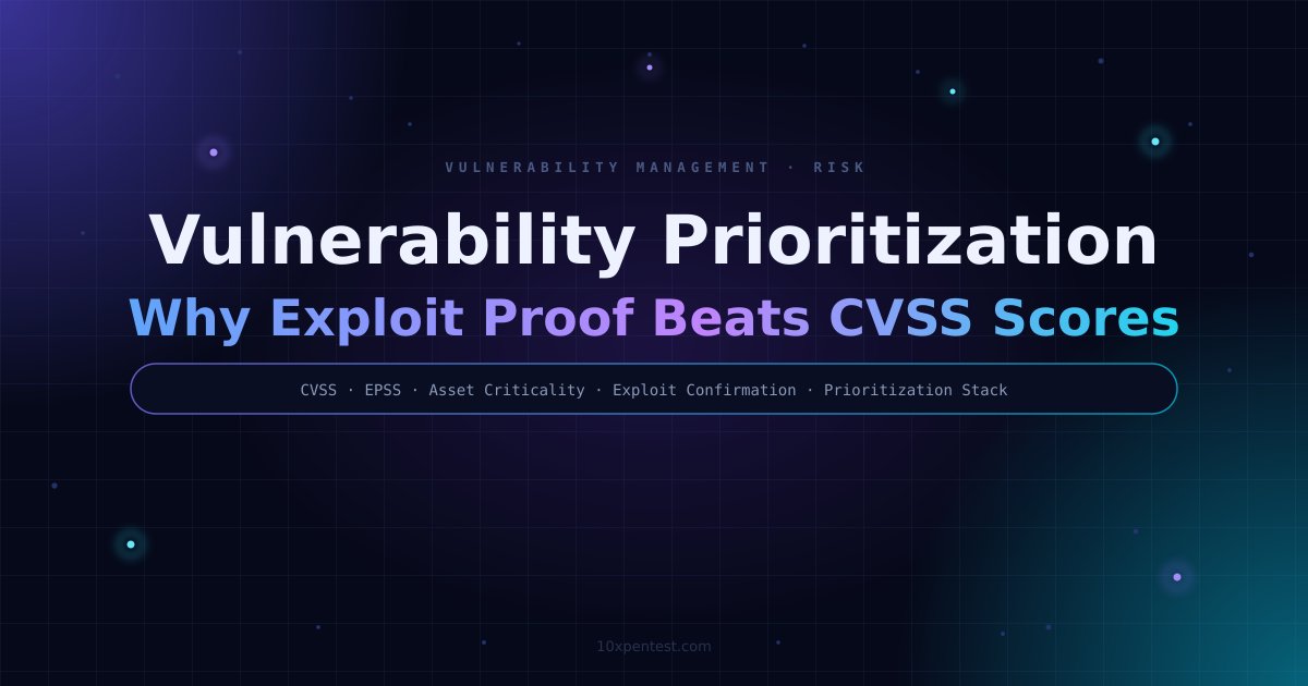 Vulnerability Prioritization: Why Exploit Proof Beats CVSS Scores