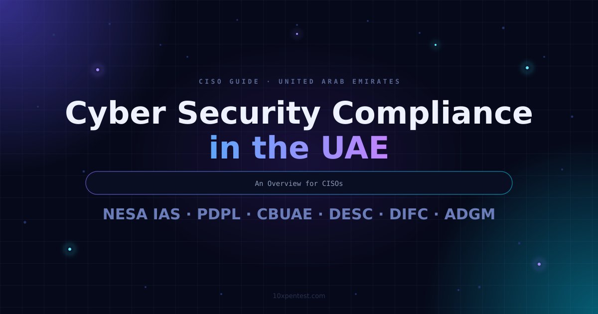 Cyber Security Compliance in the UAE: An Overview for CISOs
