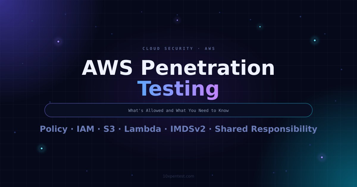 AWS Penetration Testing: What's Allowed and What You Need to Know