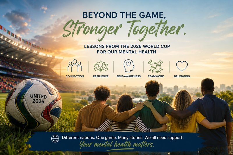 What the 2026 World Cup Can Teach Us About Mental Health: Connection, Resilience, and the Power of Being Part of a Team