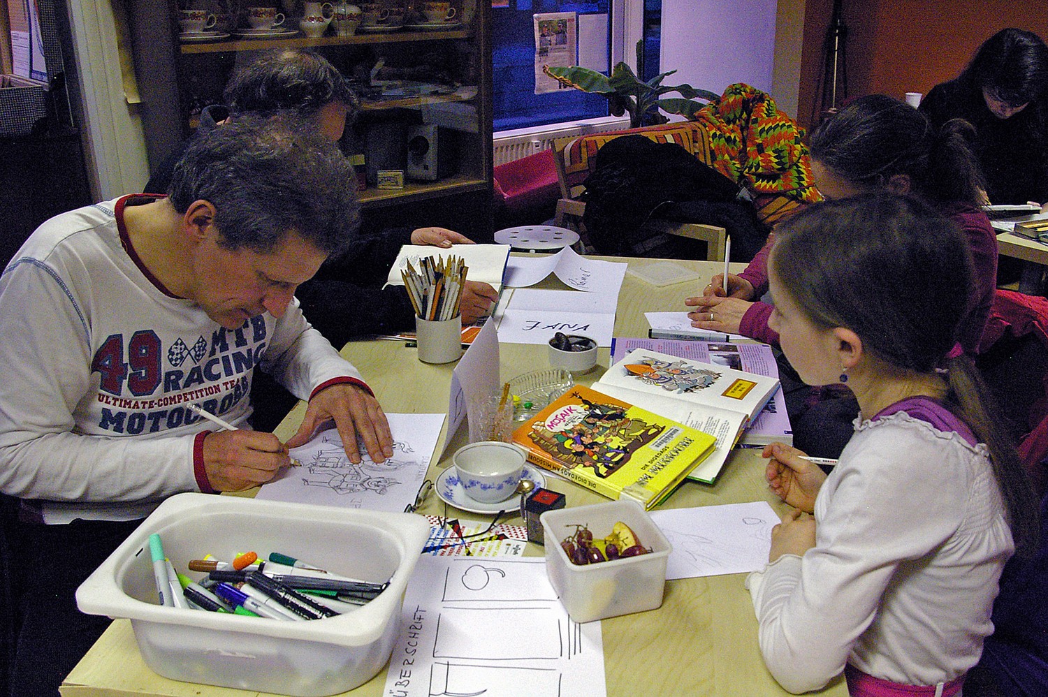 Formats were varied—here participants imagine how beloved East German world-and time-traveling cartoon characters the Digedags would have depicted the German Democratic Republic in their comics. Photo by Monica Sheets. 