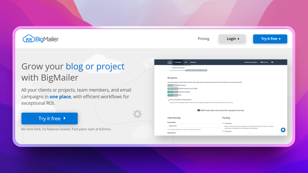 image of BigMailer