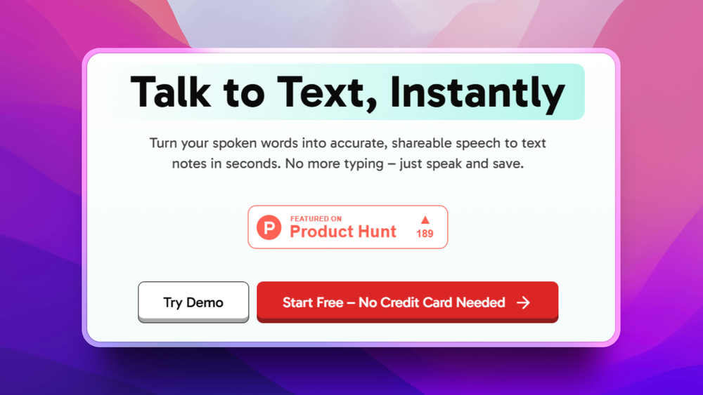 image of SpeechToNote