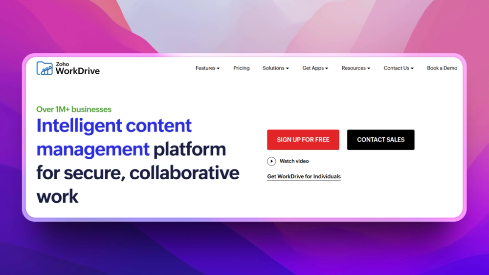 image of Zoho WorkDrive