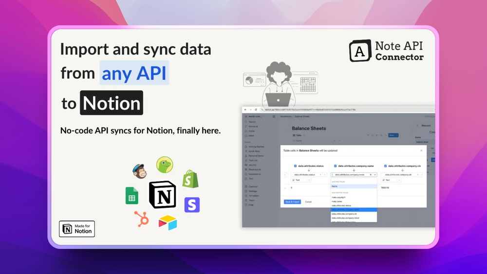 image of Note API Connector