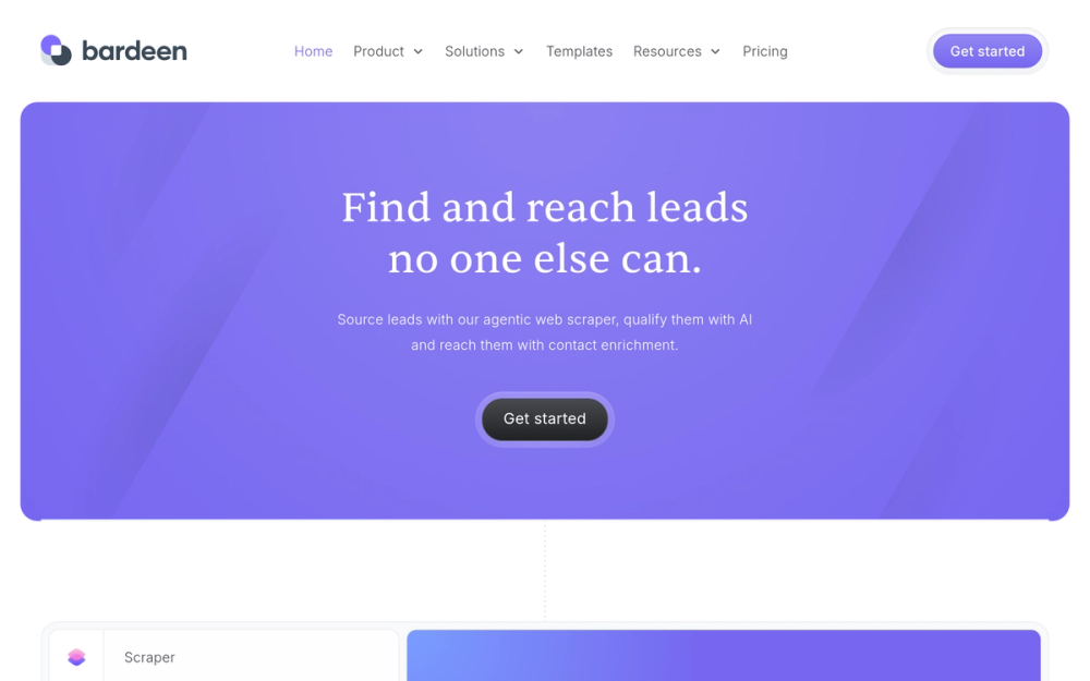 Bardeen homepage Bardeen homepage