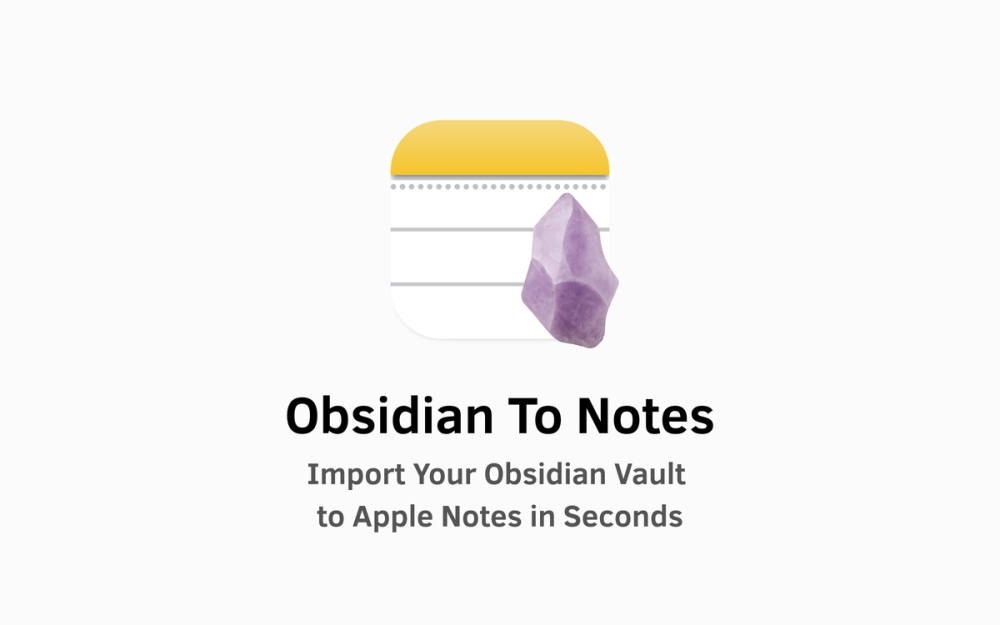 image of Obsidian to Notes