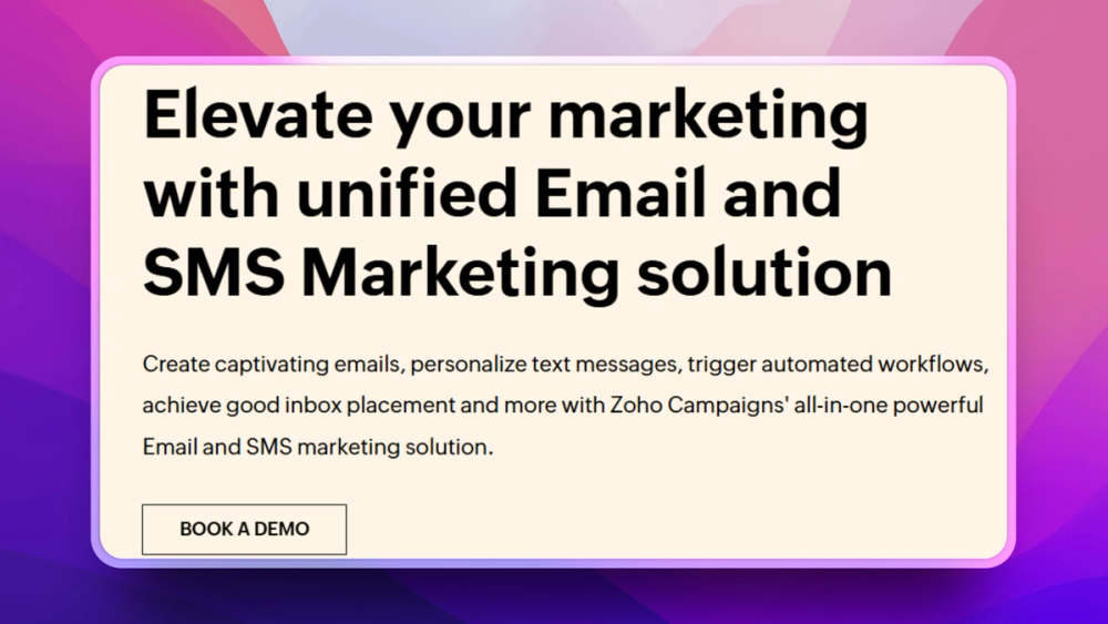 image of Zoho Campaigns