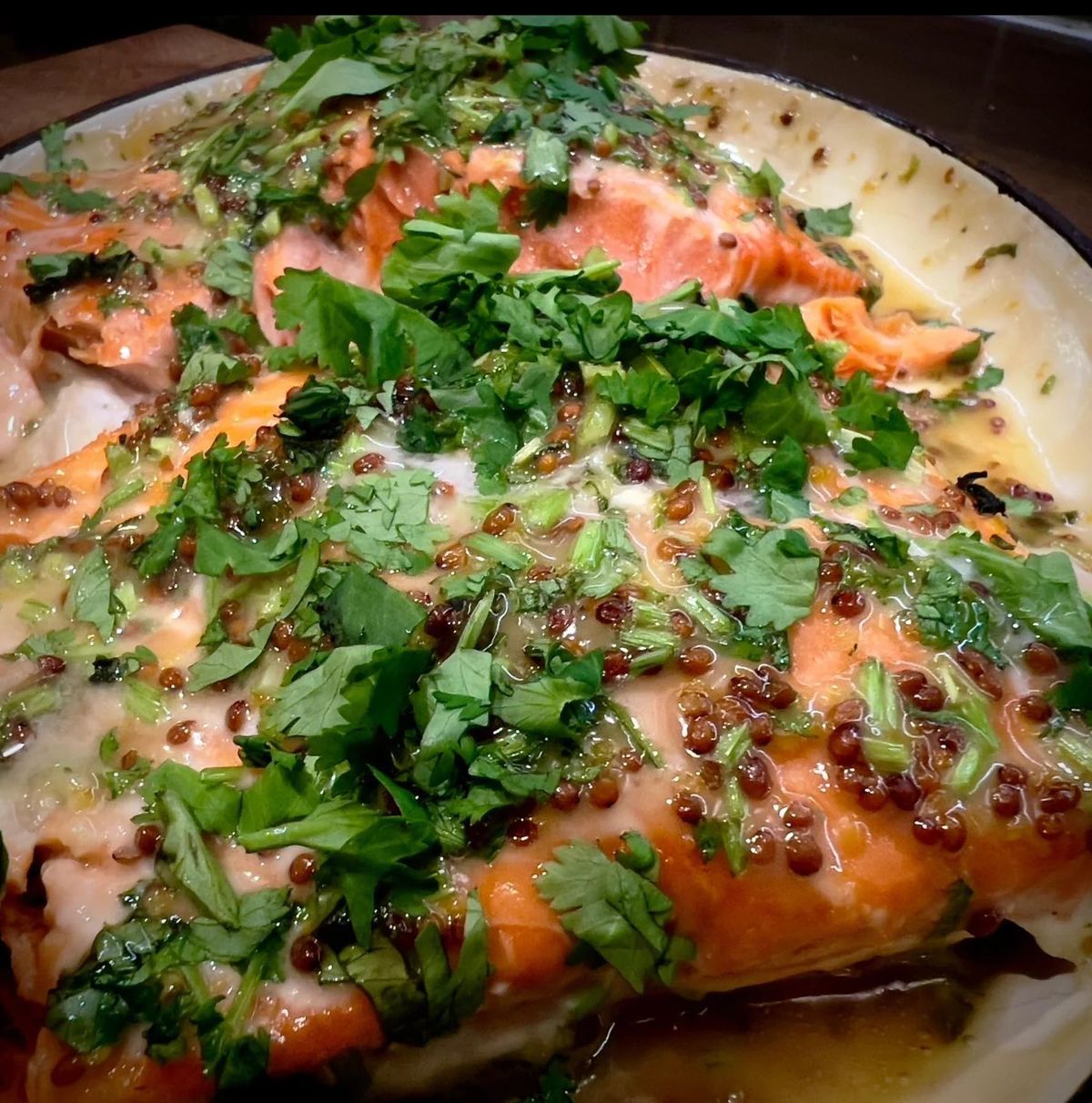 Maple Mustard Salmon — Recipe | Hook Point