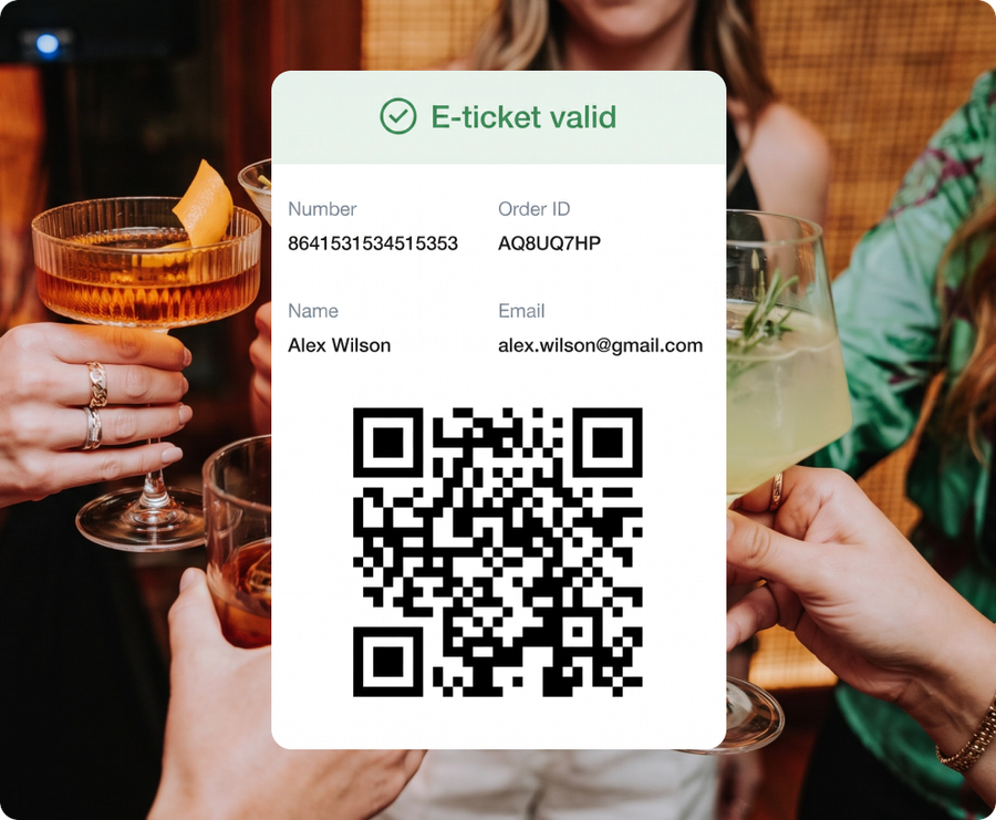 Event ticket and audience imagery