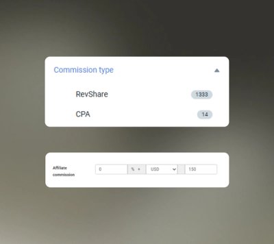 CPA & RevShare Options