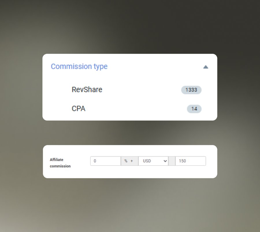 CPA & RevShare Options