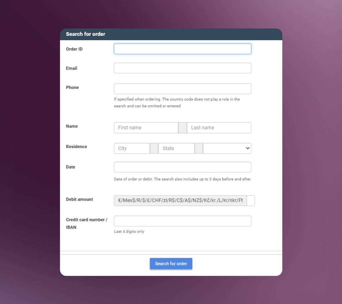 Billing & End-Customer Support
