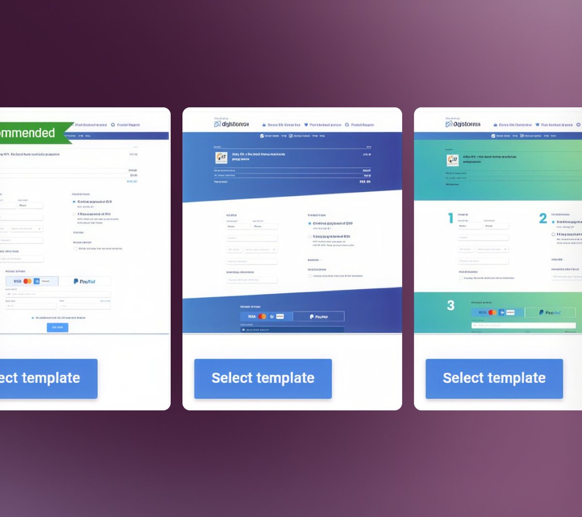 Conversion-Optimized Order Form Templates