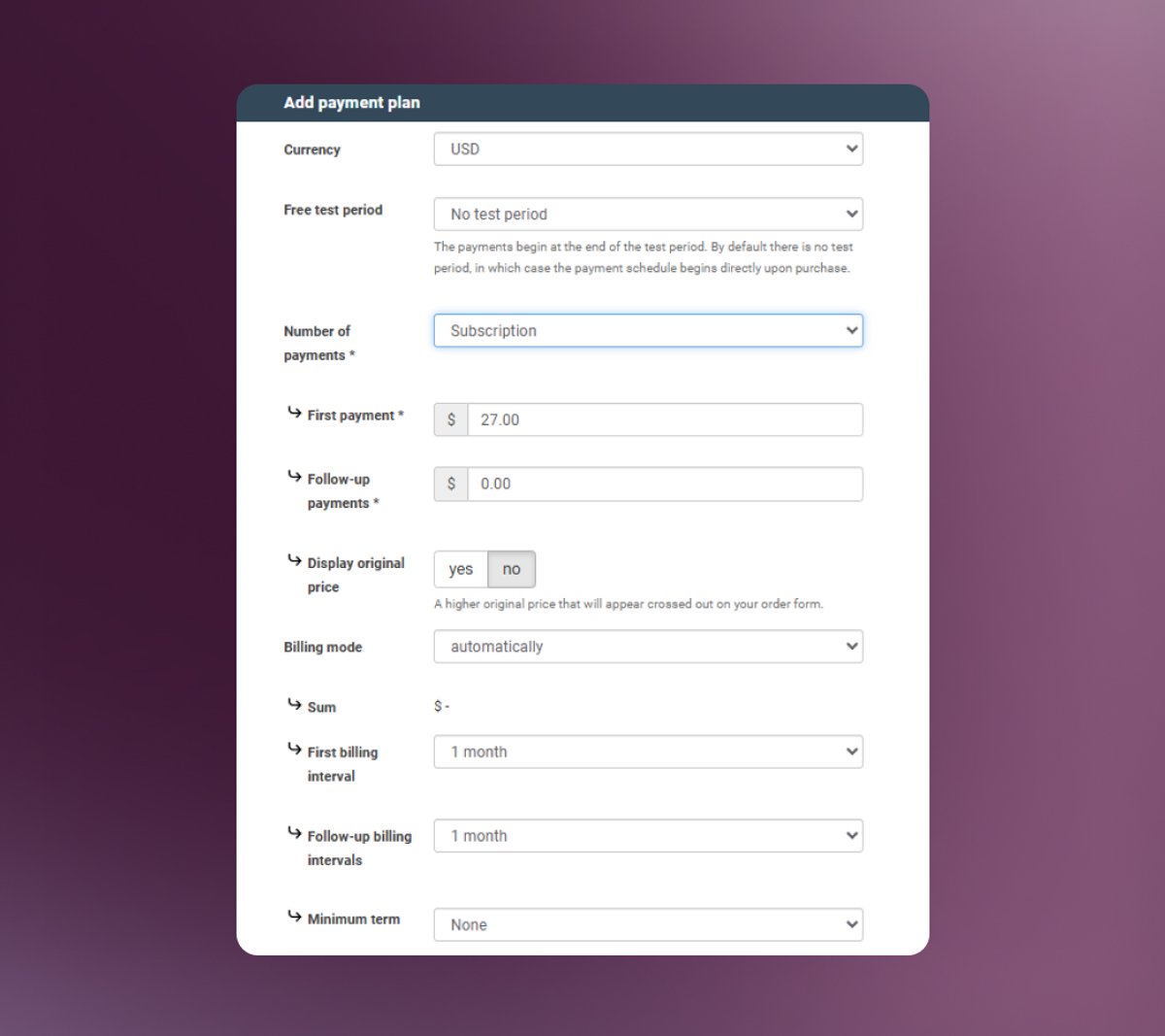 Subscriptions & Installments