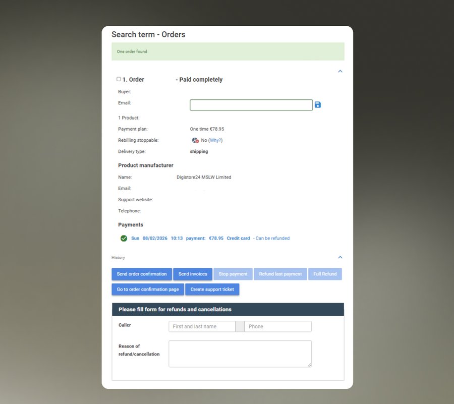 Billing & End-Customer Support