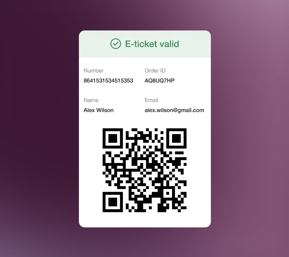 E-Tickets & Event Validation