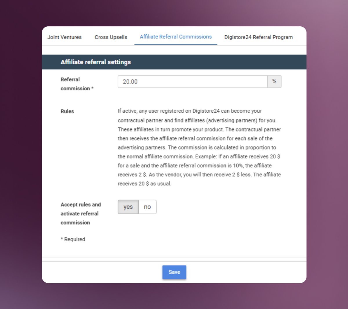 Affiliate Referral Program