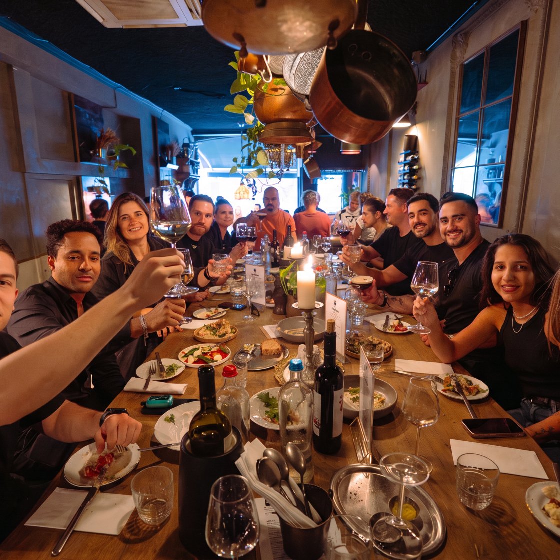 Group dinner with partners