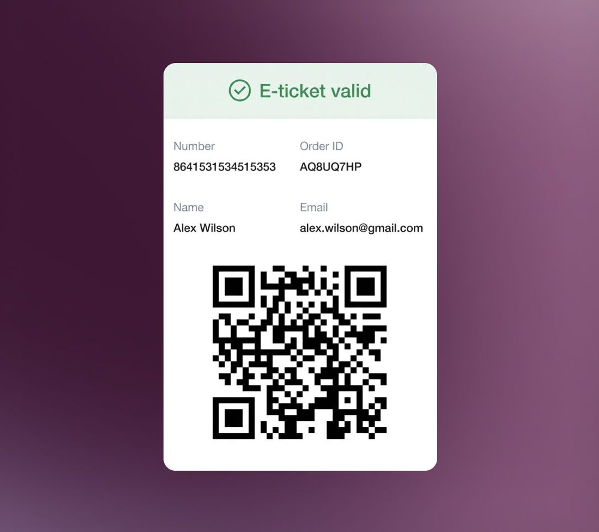 E-Tickets & Event Validation