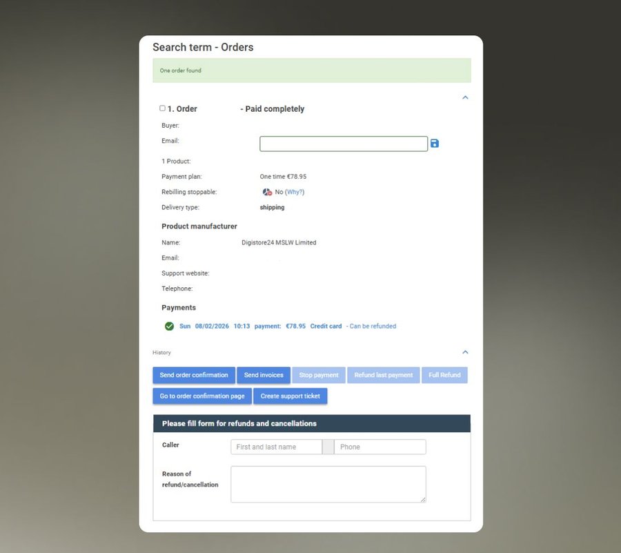 Billing & End-Customer Support