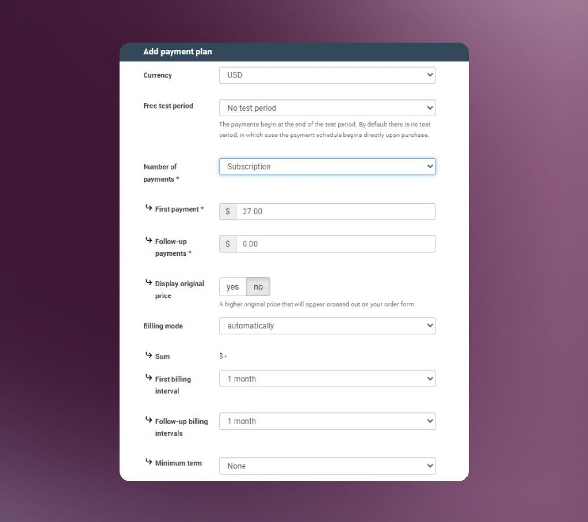 Subscriptions & Installments