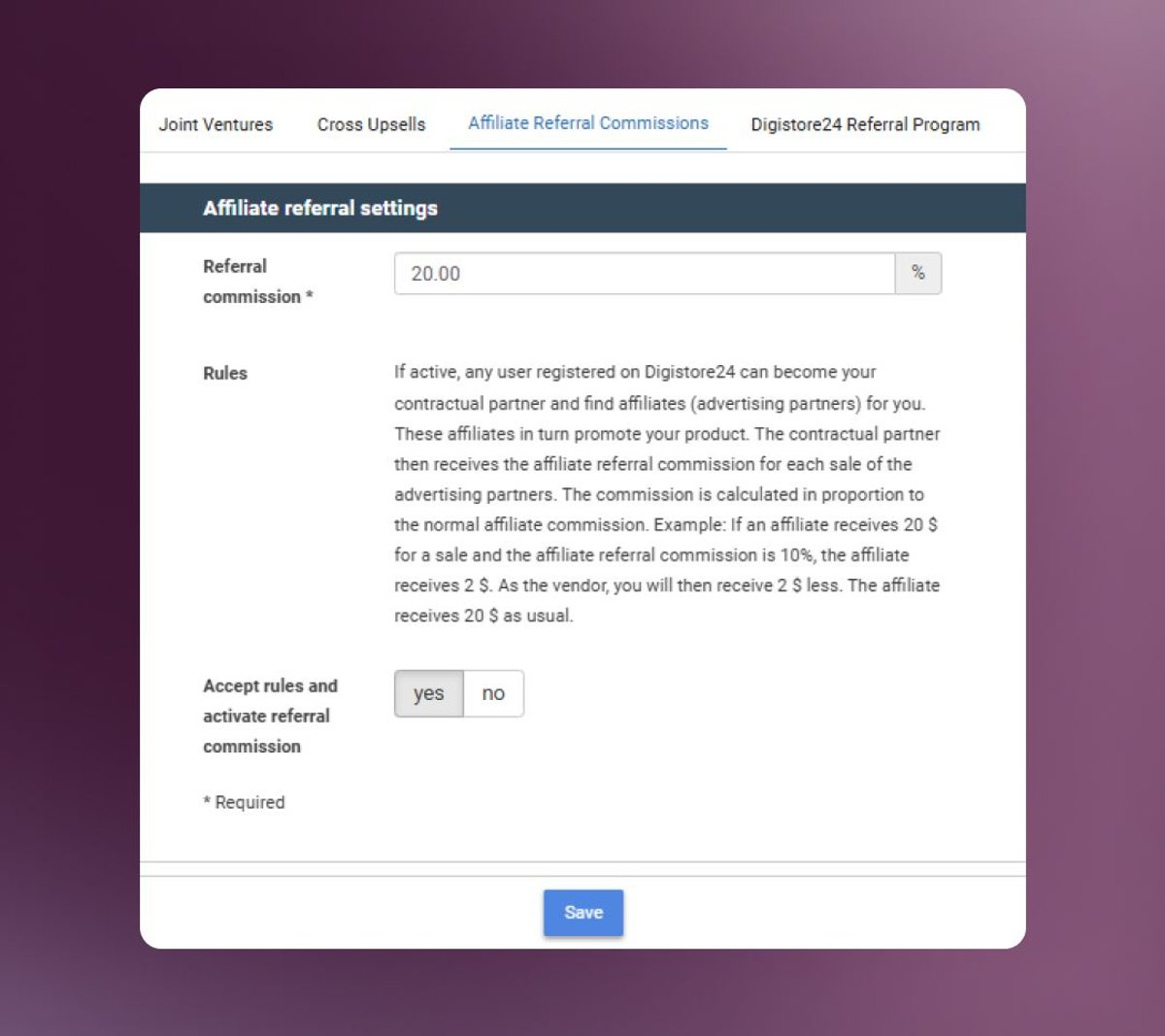 Affiliate Referral Program
