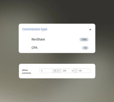 CPA & RevShare Options