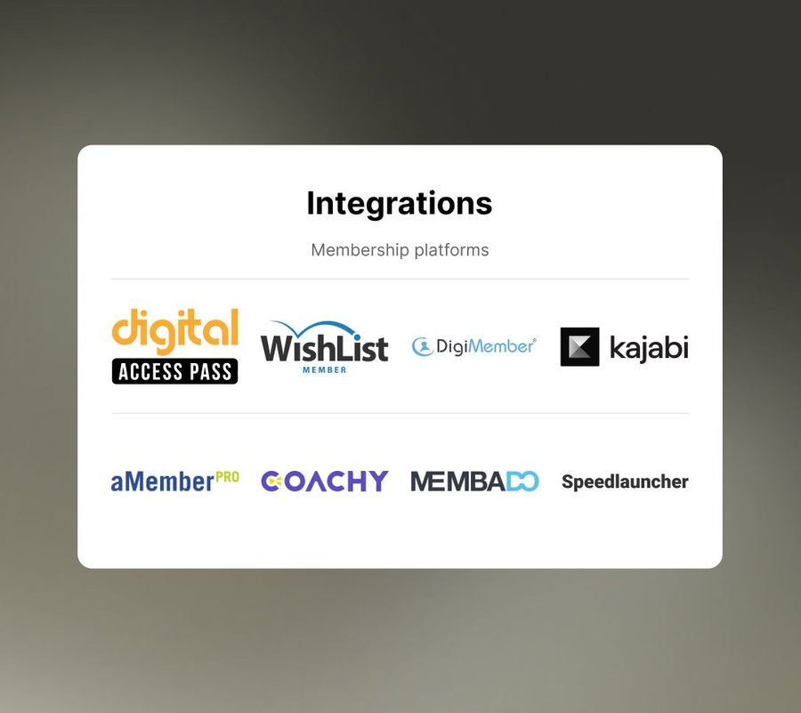 Membership System Integrations