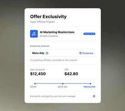 Offer Exclusivity for Super Affiliates