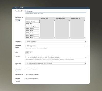 Subscription Upgrades & Downgrades