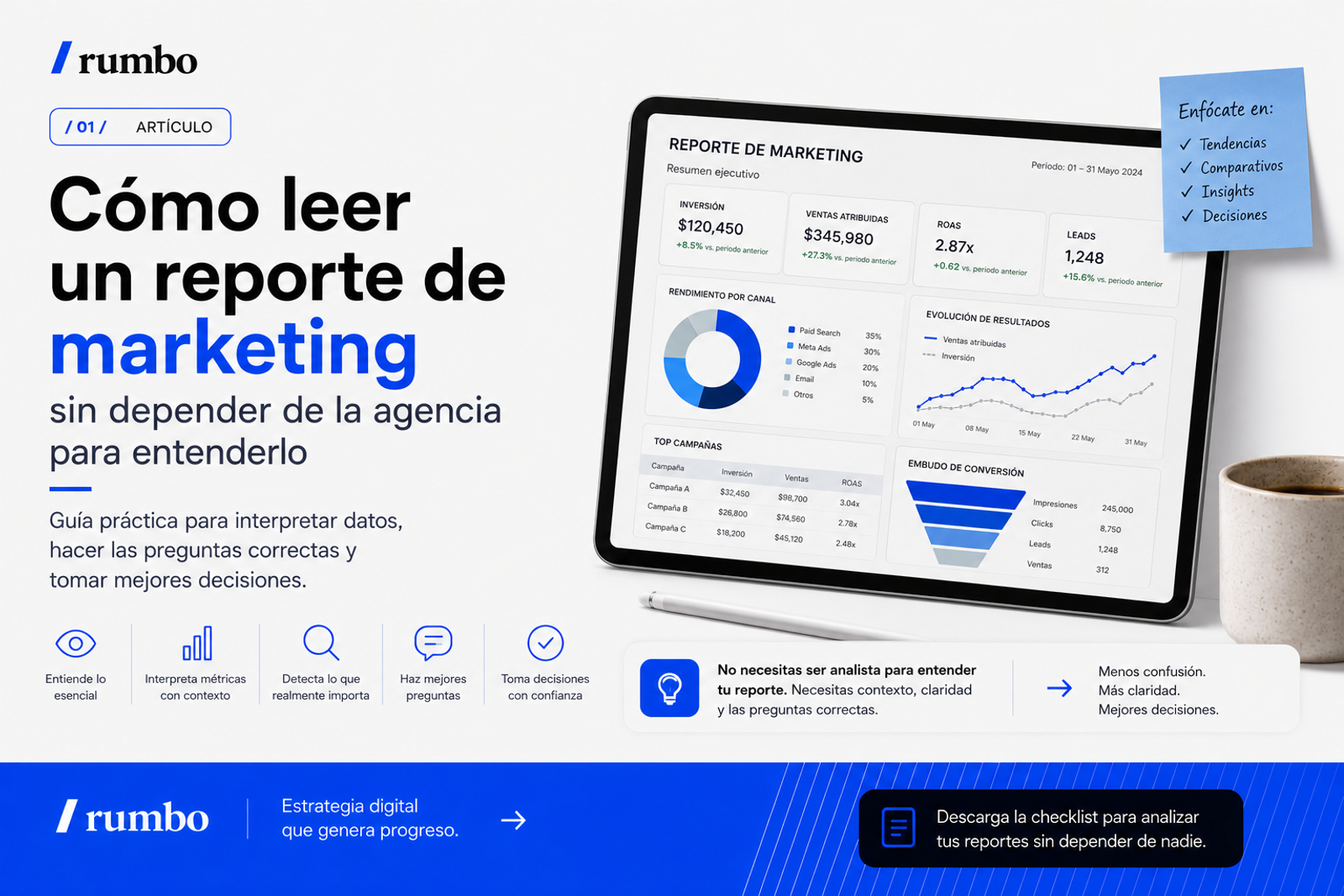 Cómo leer un reporte de marketing sin depender de la agencia para entenderlo